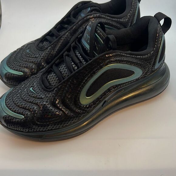 Nike Air Max 720 Throwback Future Black Fuchsia 7y Sneaker Trainers‎ - Picture 1 of 8